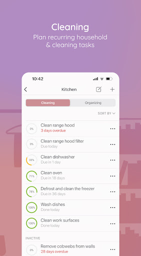 BeTidy: Home Cleaning Schedule screenshot