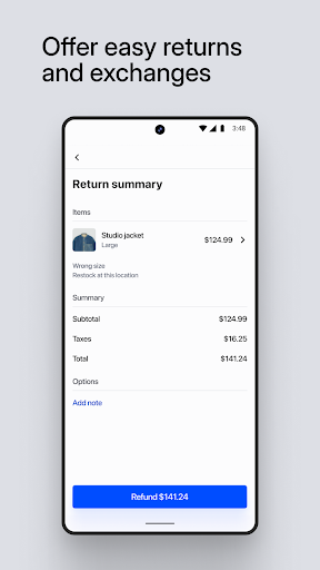 Shopify Point of Sale (POS) screenshot