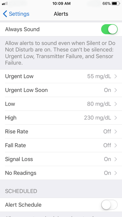 Dexcom G6 screenshot