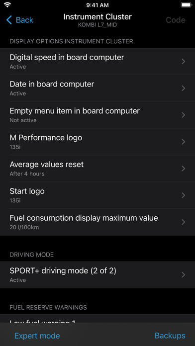 BimmerCode for BMW and MINI screenshot